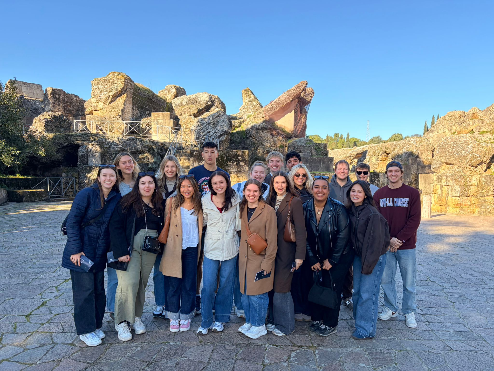 SAIIE students visiting a cultural site in Seville