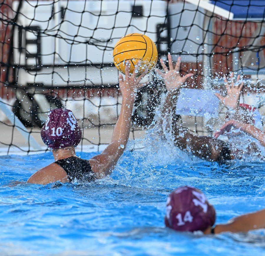 Water polo athletes competing in Spain