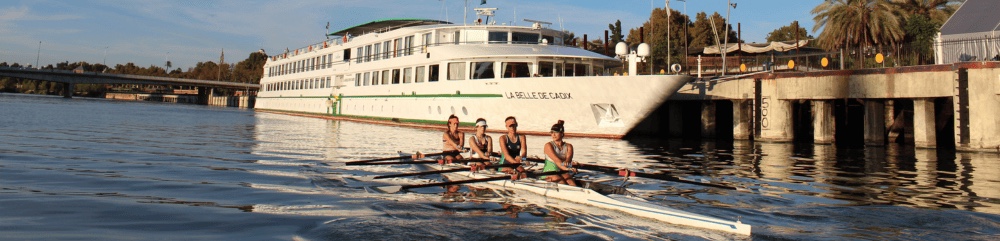 Elite rowing training in Seville