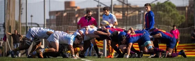 Elite rugby match action