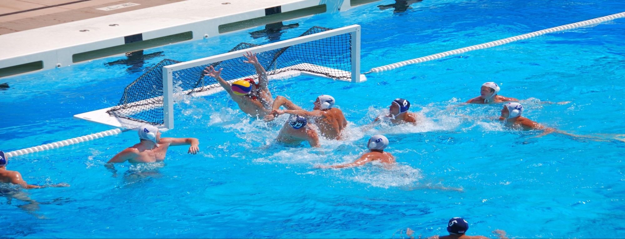 Elite water polo training in Seville