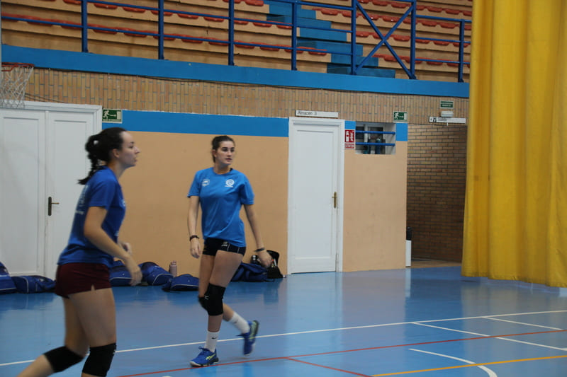 Volleyball court action