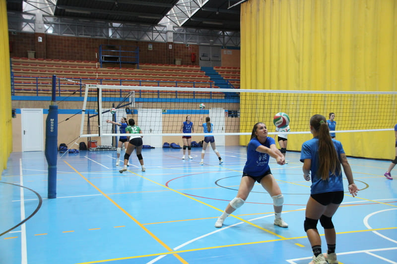 Beach and indoor volleyball crossover
