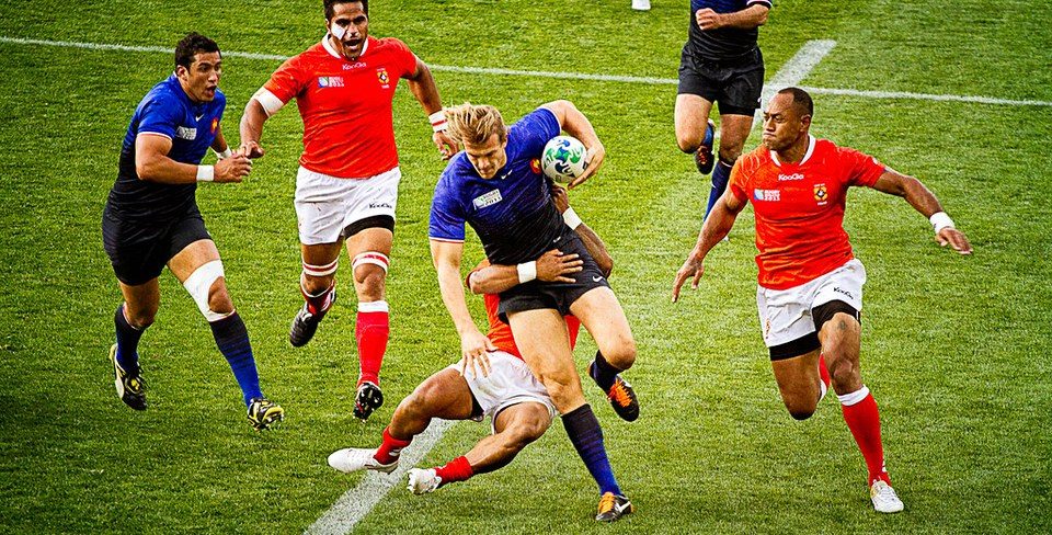 Rugby match tackle for elite rugby gap year in Seville