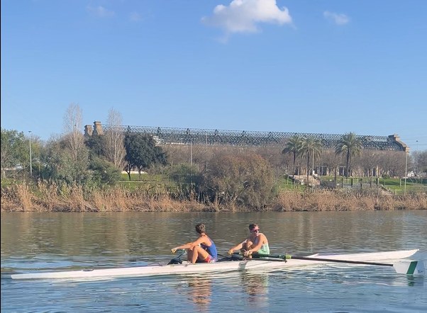 Double scull training in Seville
