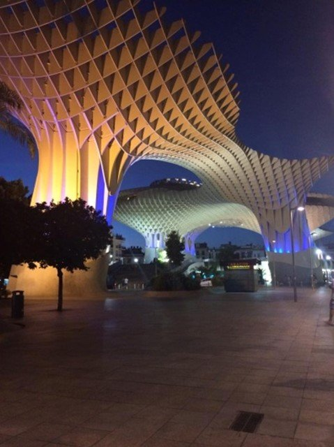 Metropol Parasol at night
