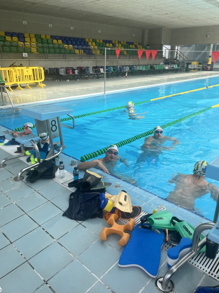 SAIIE swimmers during a pool training session
