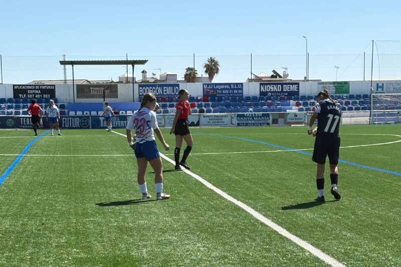 Student playing soccer match in Seville