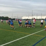 SAIIE college student during rugby match in Seville