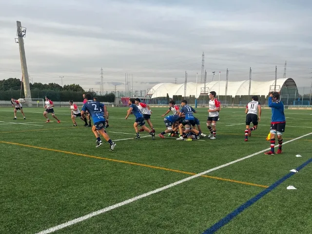 SAIIE college student during rugby match in Seville